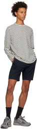 Vince White & Black Breton Striped Long Sleeve T-Shirt