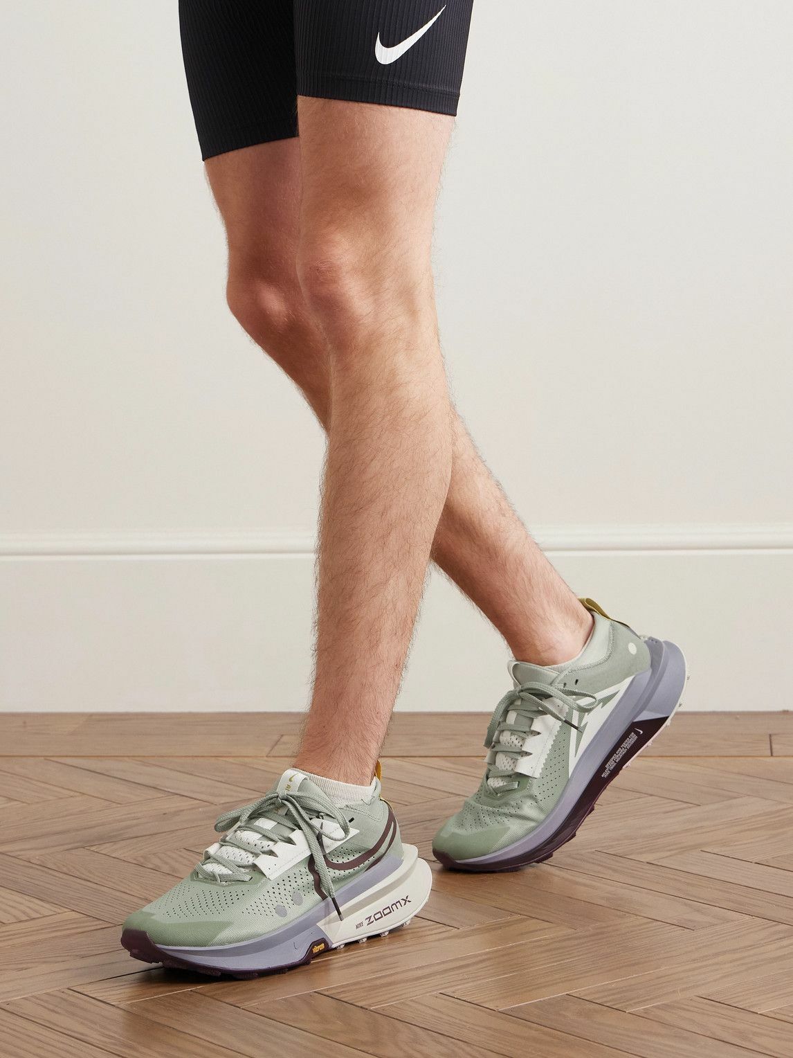 Nike Running - Zegama 2 Stretch-Jersey and Rubber-Trimmed Mesh Trail Running Sneakers - Green