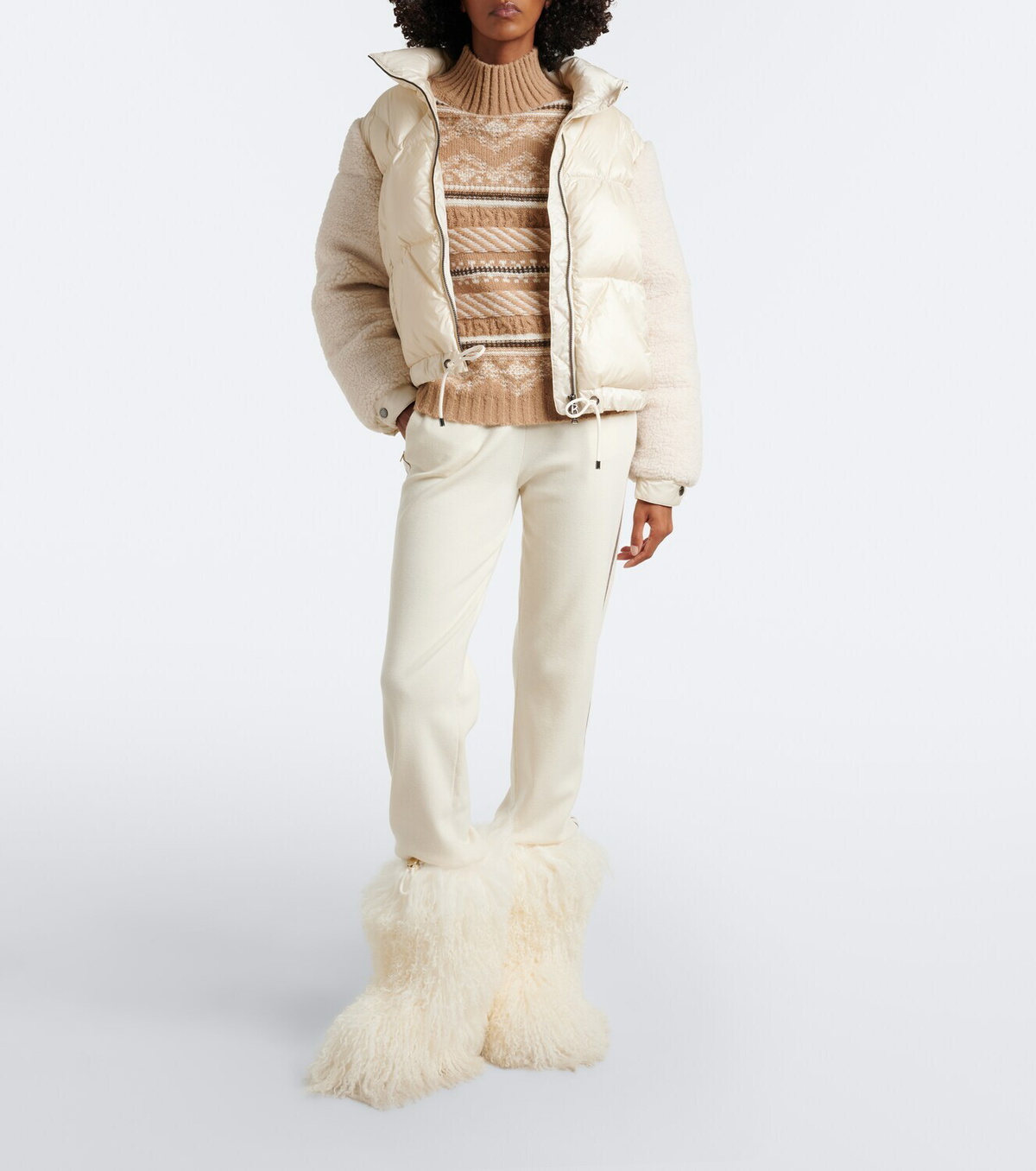 Bogner Queeny terry-trimmed down jacket