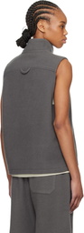 Rier Gray Fleece City Vest