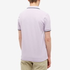 Fred Perry Authentic Men's Slim Fit Twin Tipped Polo Shirt in Lilac Soul