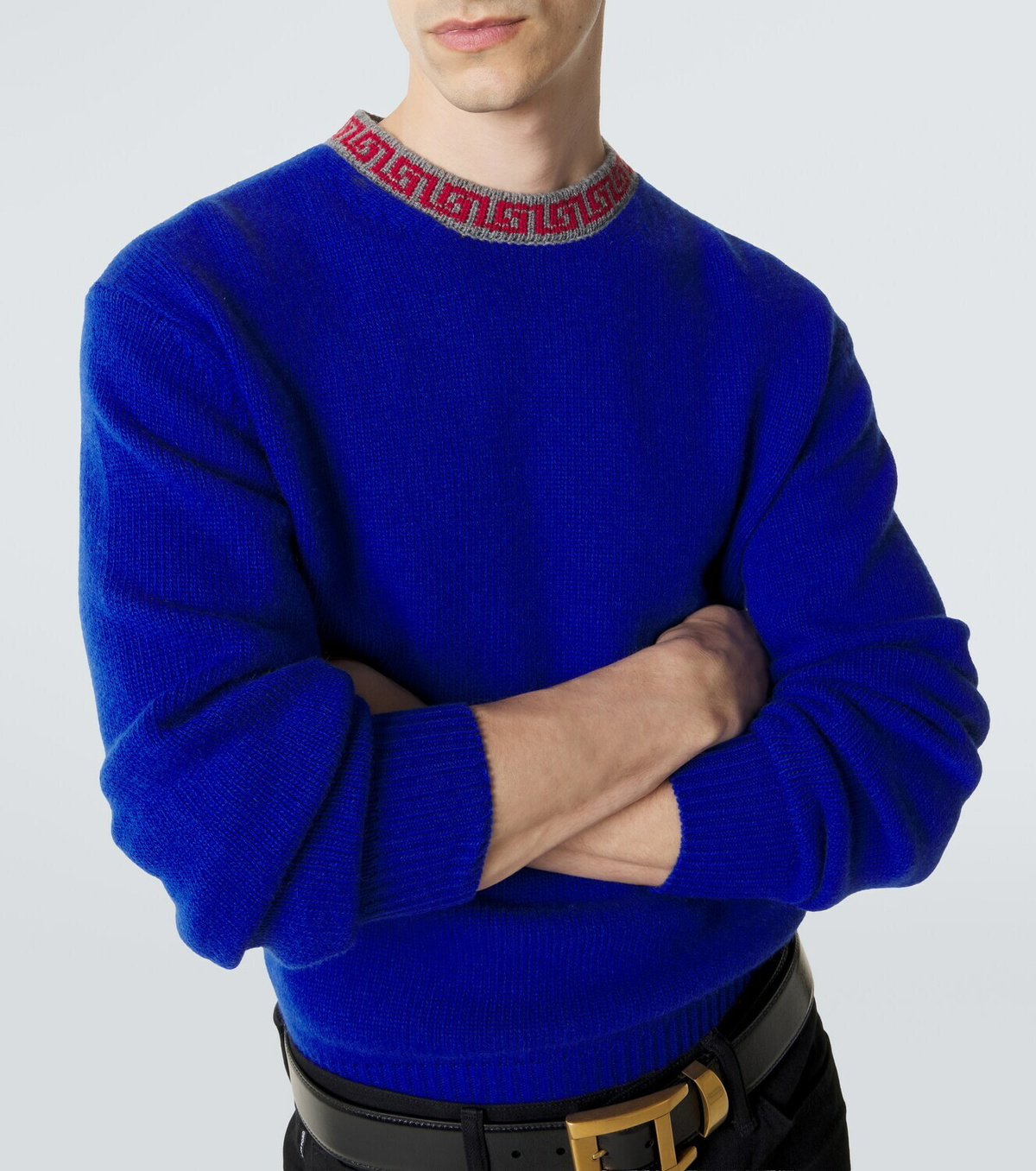 Versace Greca Border wool and cashmere sweater
