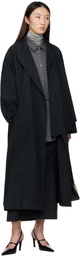 LE17SEPTEMBRE Navy Scarf Trench Coat