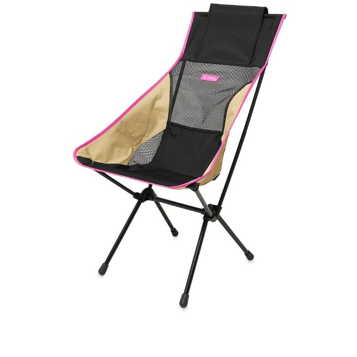 Photo: Helinox Sunset Chair in Black/Khaki/Purple Block