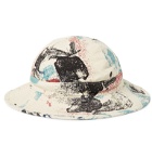 OrSlow - Paint-Splattered Denim Bucket Hat - Multi