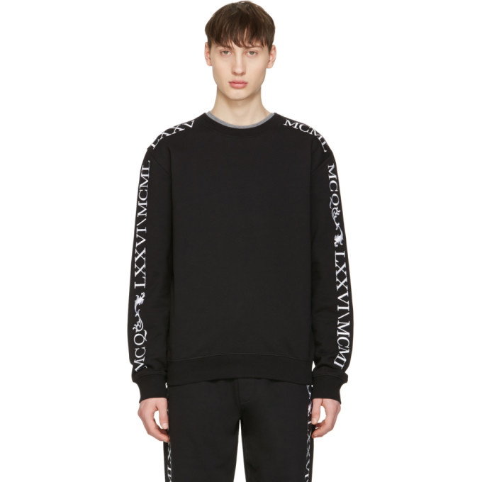 Photo: McQ Alexander McQueen Black Numeral Clean Pullover