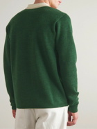 Drake's - Wool Polo Shirt - Green