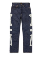 KAPITAL - Embroidered Jeans - Blue