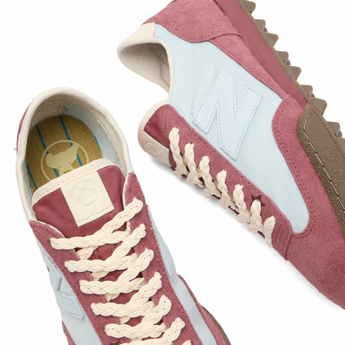 New Balance x Basketcase Gator Sneaker in Washed Burgundy