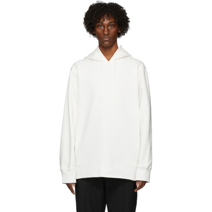 Photo: Y-3 White Graphic Hoodie