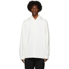 Y-3 White Graphic Hoodie