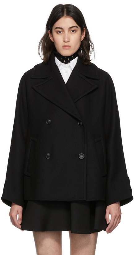 Photo: Valentino Black Short Double Wool Jacket