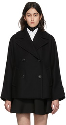 Valentino Black Short Double Wool Jacket