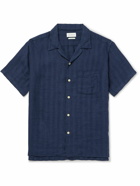 Oliver Spencer - Havana Camp-Collar Striped Linen Shirt - Blue