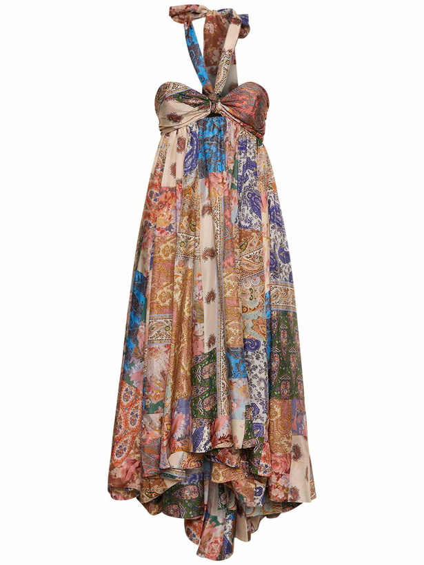 Photo: ZIMMERMANN - Devi Printed Silk Halter Dress