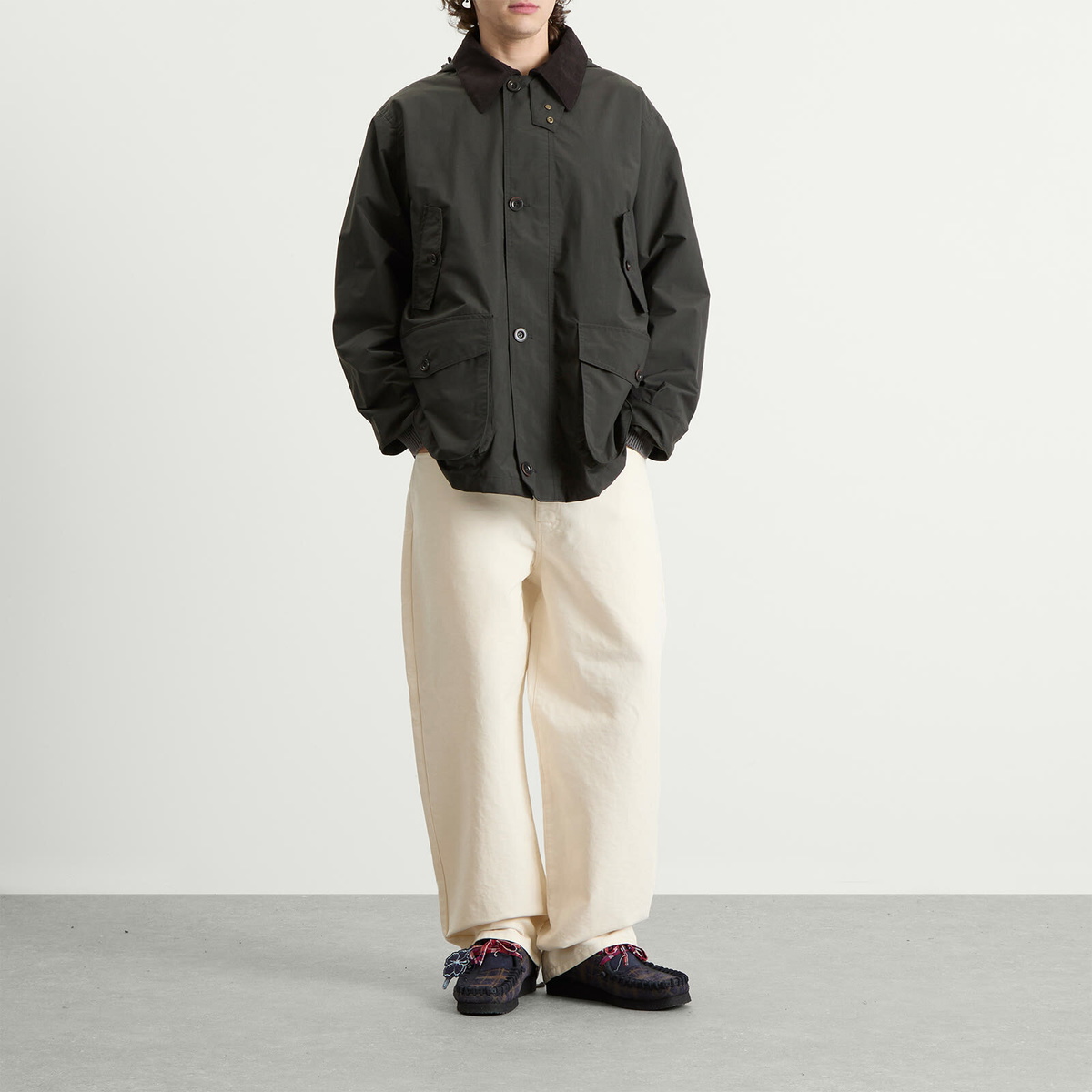 Nanamica Men's 2L Pertex Unlimited Field Jacket in Dark Olive