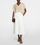 Brunello Cucinelli Cable-knit embellished sweater vest