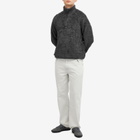 Pop Trading Company Men's Arch Logo Half Zip Fleece in Charcoal