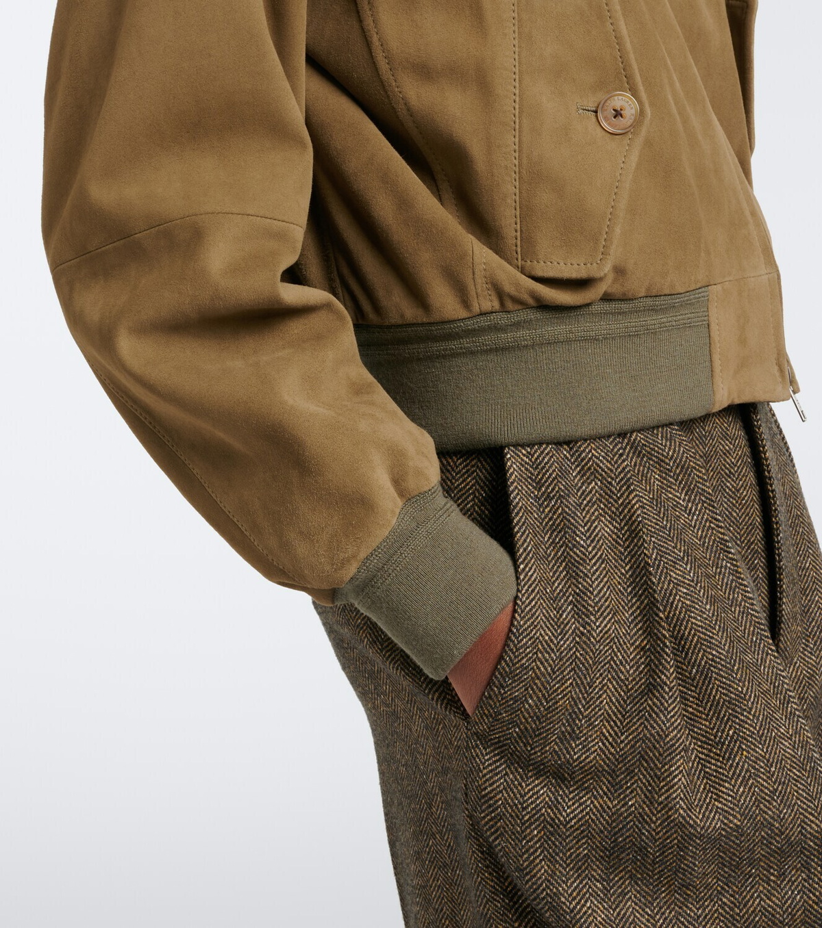 Ralph Lauren Collection Suede bomber jacket