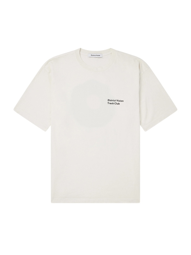 Photo: DISTRICT VISION - California Printed Cotton-Jersey T-Shirt - Neutrals