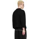 Fear of God ESSENTIALS Black Signature 3/4 Sleeve 90s Knit Polo