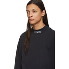 Heron Preston Black Turtleneck Style Long Sleeve T-Shirt