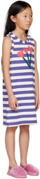 Wynken Kids Blue & White Striped Dress