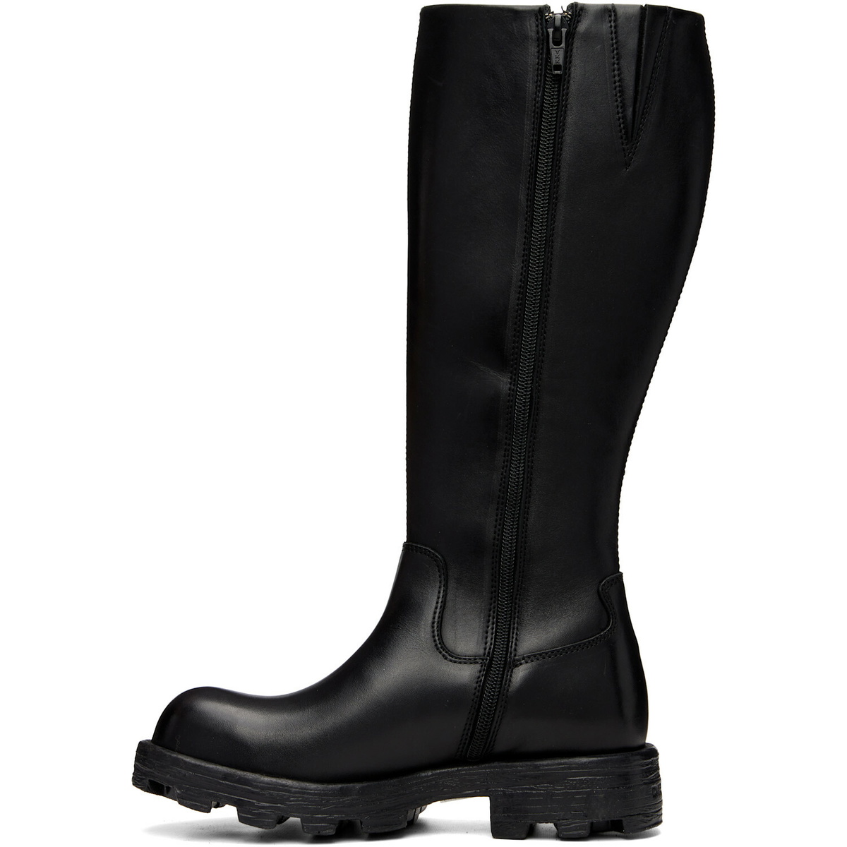 Diesel Black D-Hammer-Leather Knee-High Boots