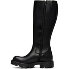 Diesel Black D-Hammer-Leather Knee-High Boots