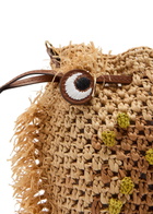 Anya Hindmarch Creature Leather and Raffia Cross-body bag - Brown - One Size