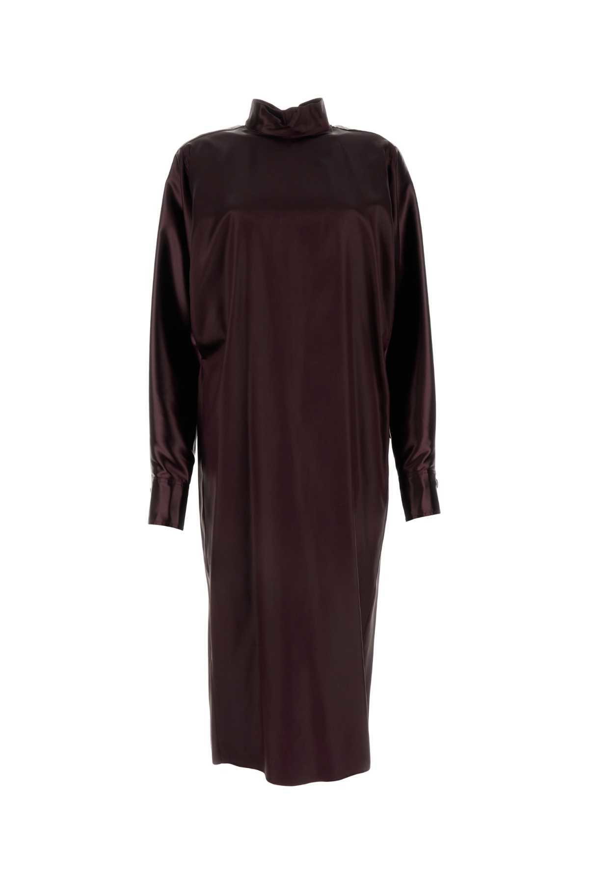 ワンピース SALVATORE FERRAGAMO Burgundy Satin Dress Ferragamo Burgundy Satin Dress Salvatore Ferragamo