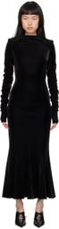 MISBHV Black Goth Midi Dress
