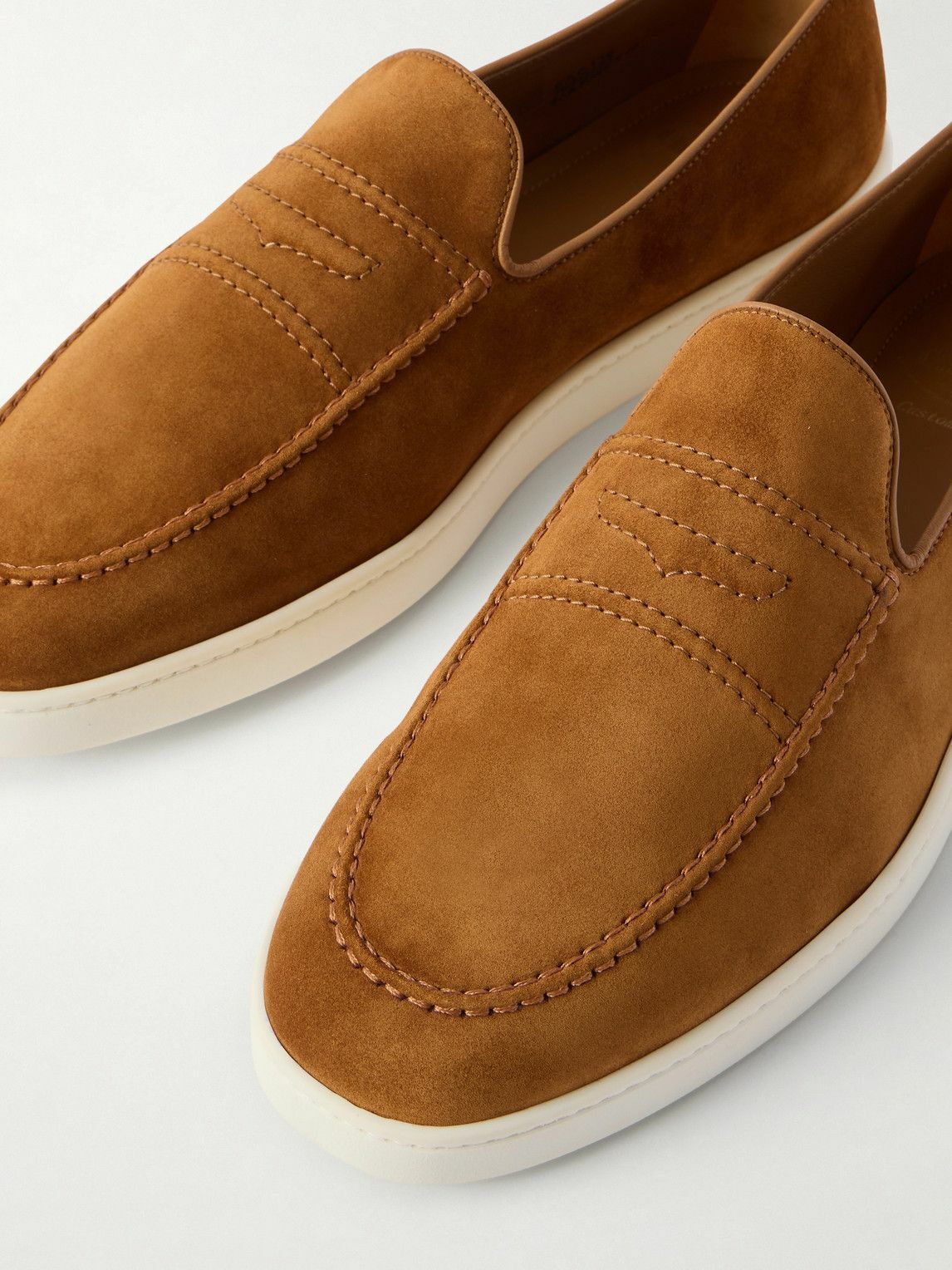Church's - Peebles Suede Loafers - Brown