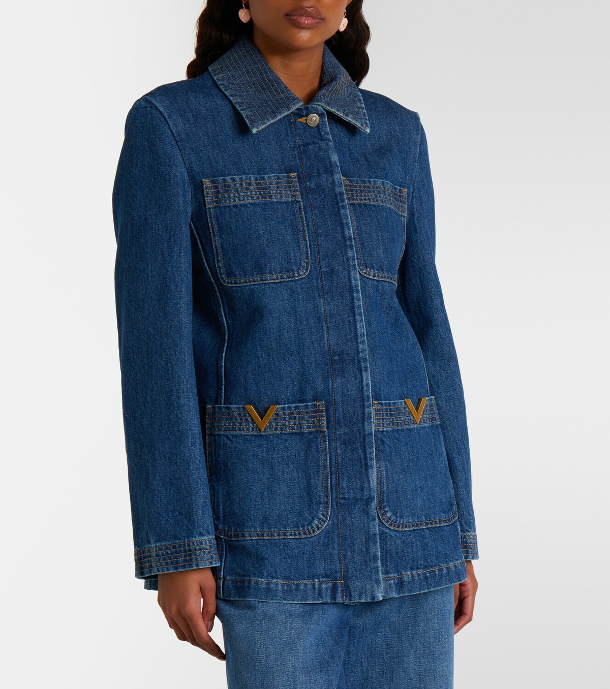 Valentino VGold denim field jacket