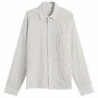 Ronning Men's Japanese Shirt in White Grid
