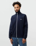 Fred Perry Taped Track Jacket Blue - Mens - Track Jackets