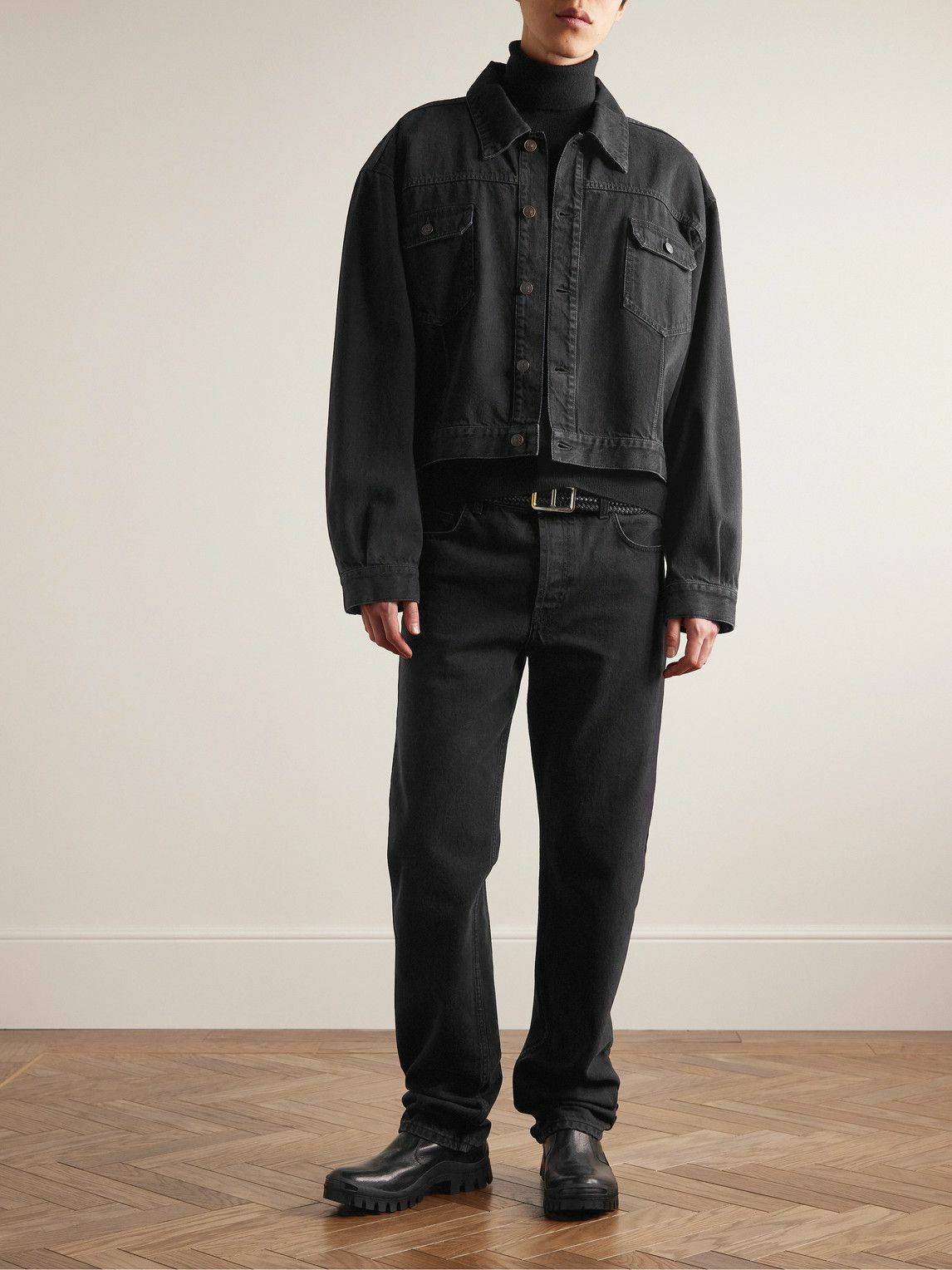 The Row Orson Selvedge Denim Jacket Black The Row