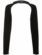 HELMUT LANG Rib Knit Stretch Cotton Shrug