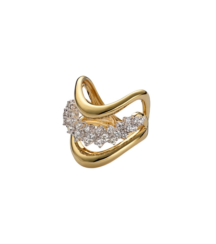 Photo: Yeprem Golden Strada 18kt gold ring with diamonds