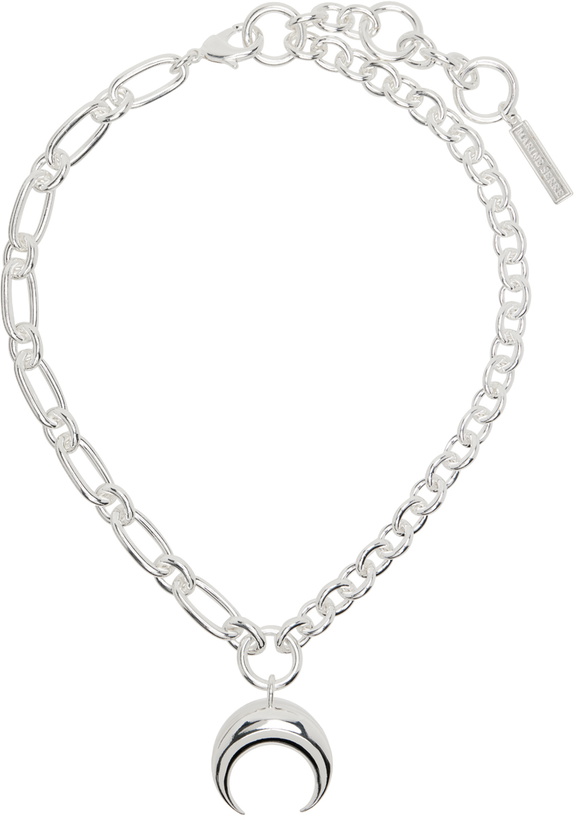 Photo: Marine Serre Silver Moon Charms Necklace