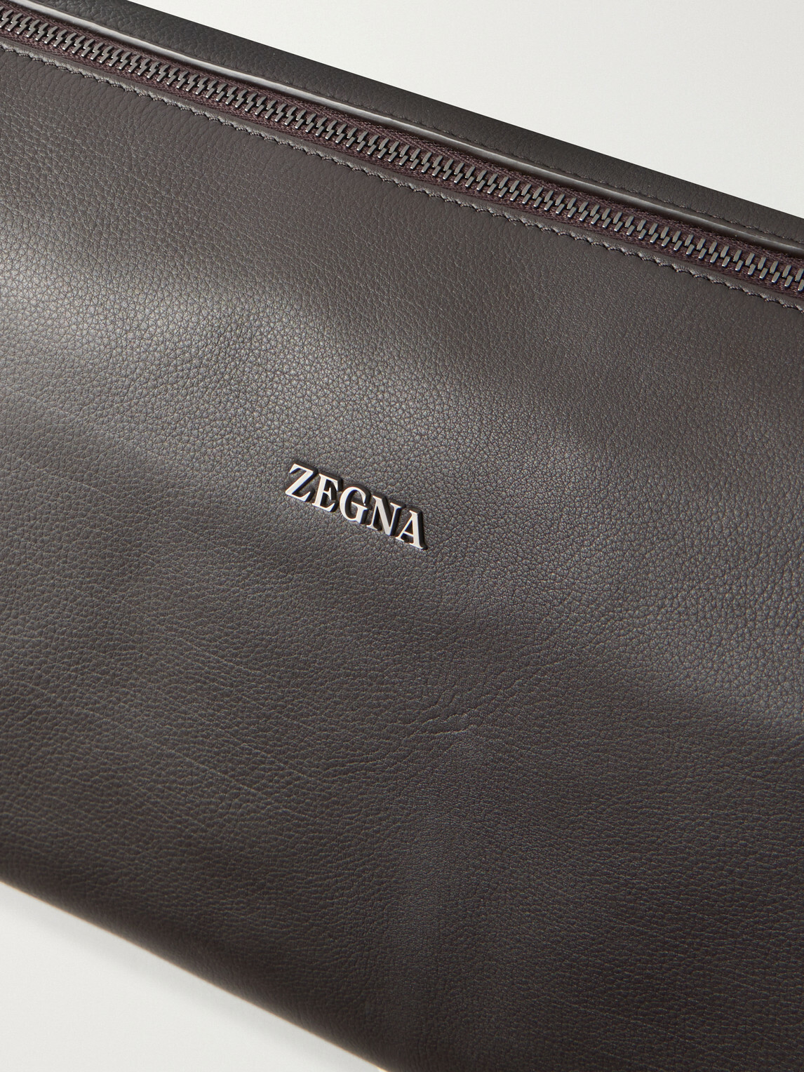 Zegna - SECONDSKIN Leather Messenger Bag