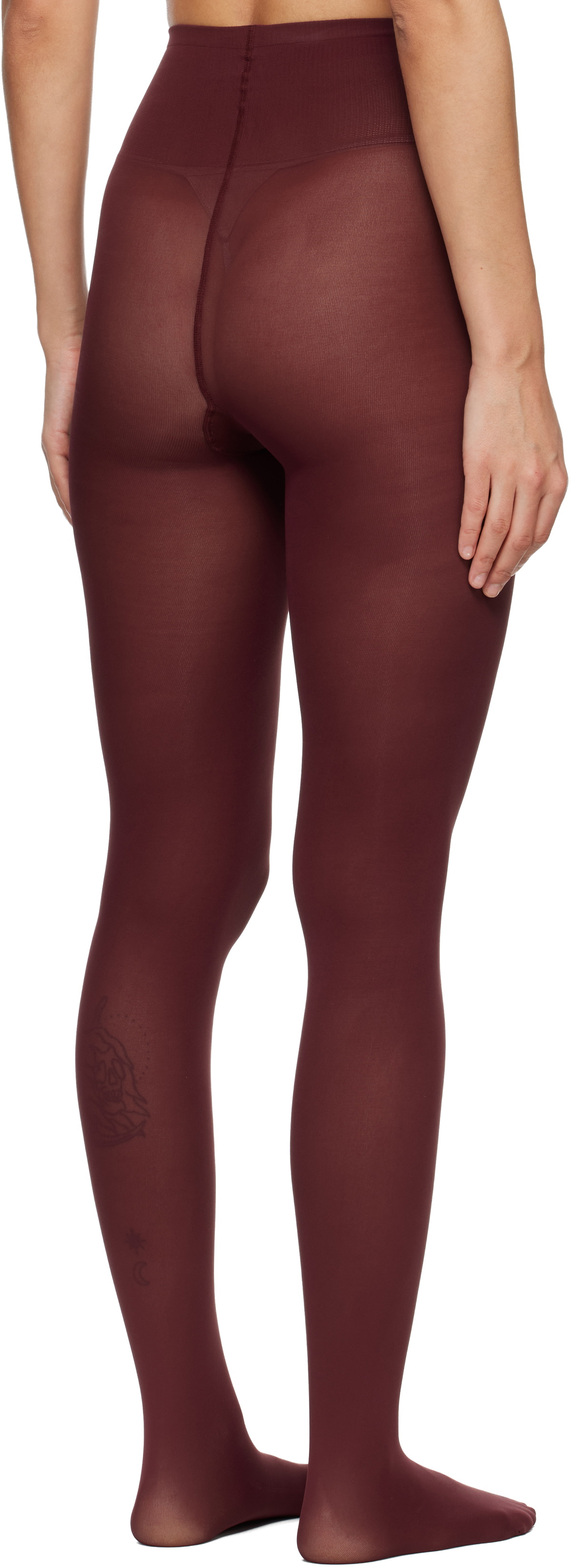 Swedish Stockings Burgundy Olivia Premium Tights