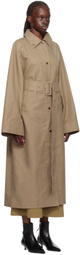 Birrot Khaki Mool Trench Coat