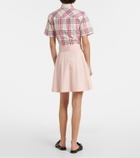 Burberry Josselyn belted cotton miniskirt