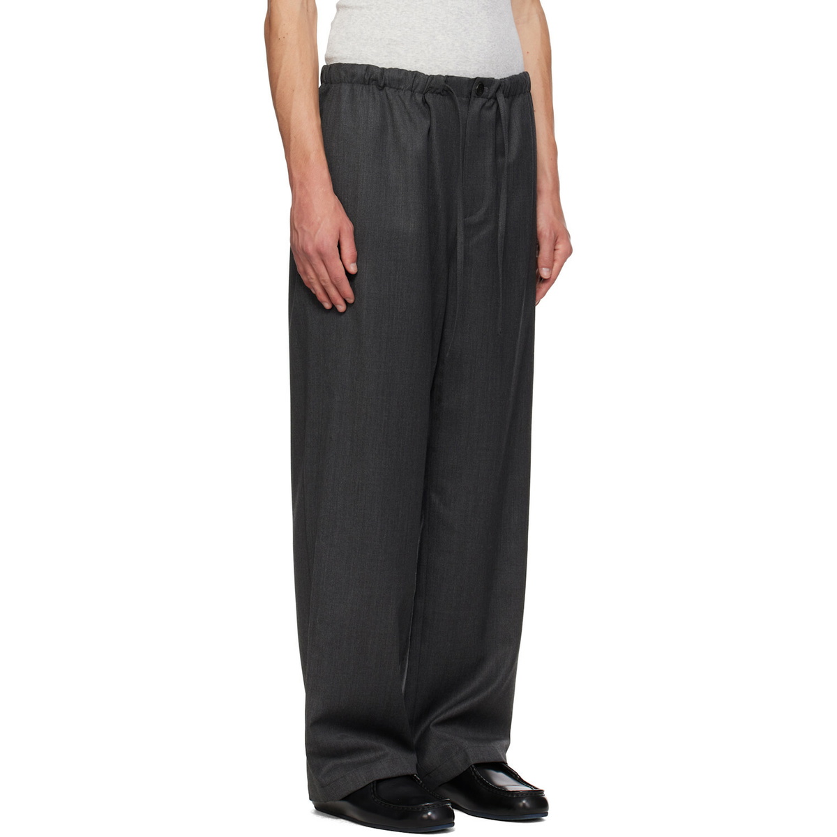 LE17SEPTEMBRE Gray Elasticized Easy Trousers