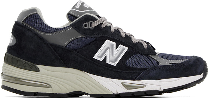 Photo: New Balance Navy 'Made In UK' 991v1 Sneakers