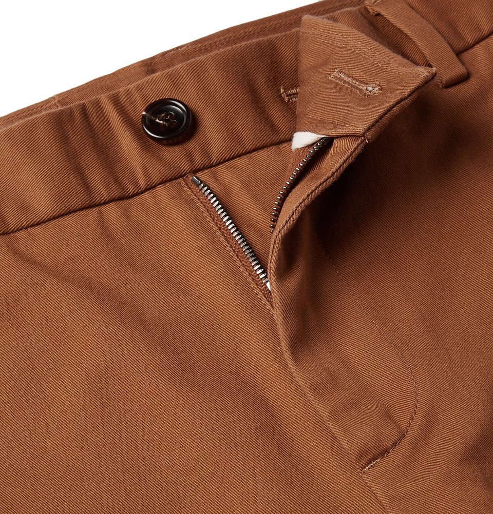 Gucci - Slim-Fit Cotton-Drill Trousers - Men - Brown Gucci