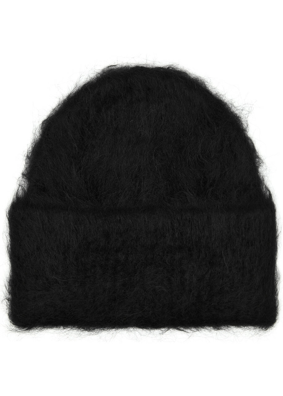 TOTEME charcoal melange ribbed wool beanie Grey Toteme