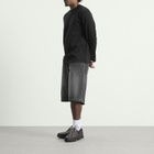 Arte Men's Round Pocket Denim Shorts in Fade Black