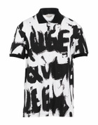 Mcqueen Mens Polo shirt in Black